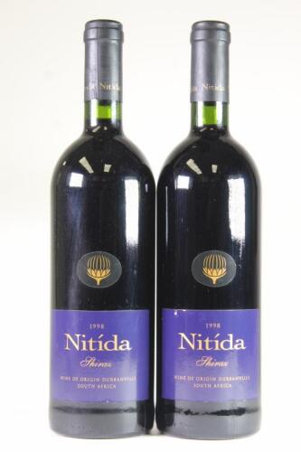 (2) 1998 Nitida Shiraz, Durbanville South Africa