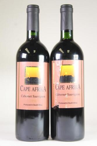 (2) 1996 Cape Afrika Cabernet Sauvignon, Western Cape South Africa