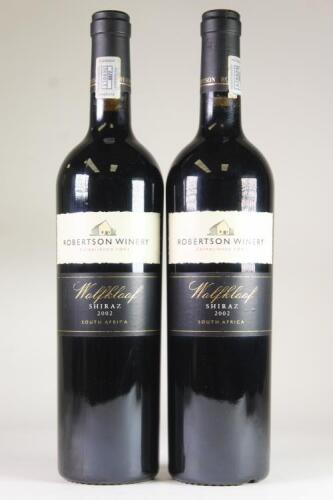(2) 2002 Robertson Winery Wolfkloof Shiraz, Robertson South Africa