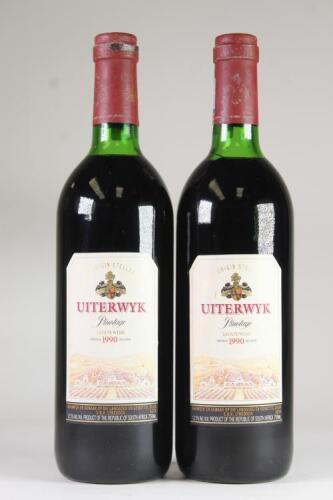(2) 1990 Uiterwyk Pinotage, Stellenbosch South Africa
