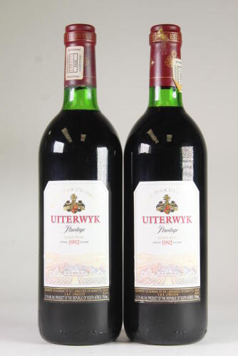 (2) 1992 Uiterwyk Pinotage, Stellenbosch South Africa