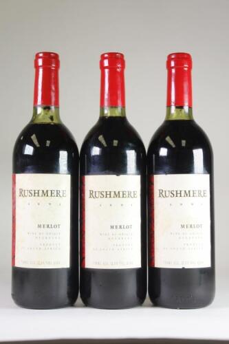 1991 Rushmere Merlot : Three bottles&nbsp;in one lot&nbsp;