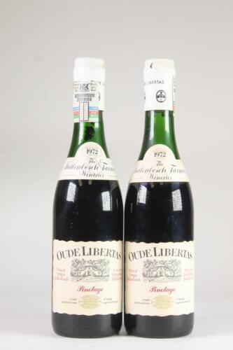 1972 Oude Libertas Pinotage : Two 375ml bottles in one lot