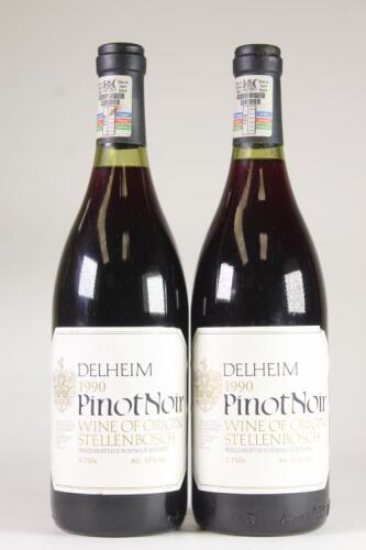 (2) 1990 Delheim Pinot Noir, Stellenbosch South Africa&nbsp;