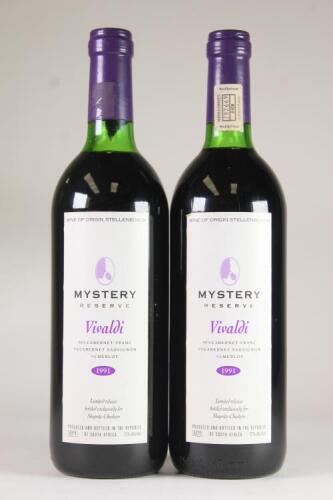 (2) 1991 Mystery Reserve Vivaldi, Stellenbosch South Africa