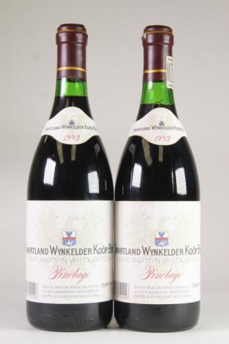 (2) 1993 Swartland Wynkelder Koop Pinotage, Swartland South Africa