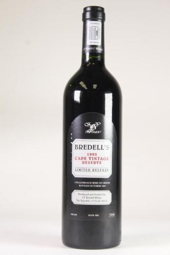 (1) 1995 Bredell's Cape Vintage Reserve Port, Stellenbosch South Africa
