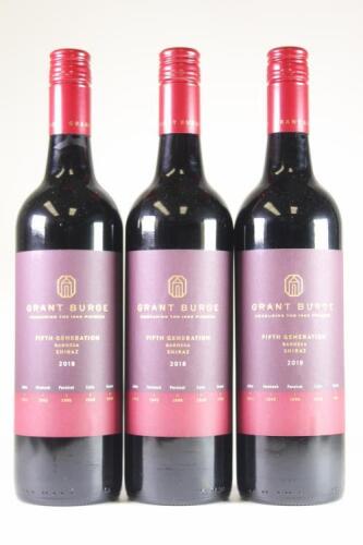 (3) 2018 Grant Burge Fifth Generation Shiraz, Barossa SA
