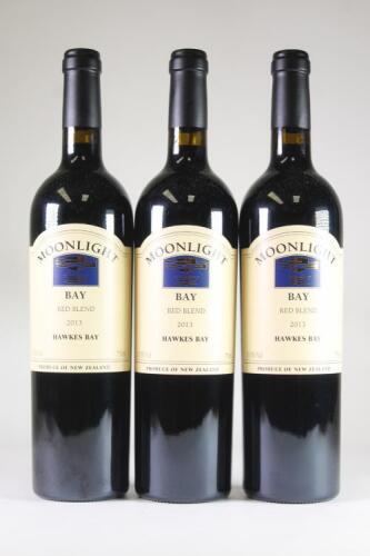 (3) 2013 Moonlight Bay Red Blend, Hawkes Bay