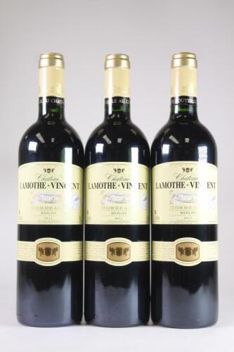 (3) 2011 Chateau Lamothe-Vincent, Bordeaux