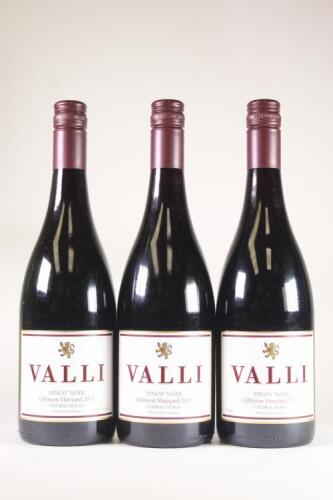 (3) 2013 Valli Pinot Noir, Gibbston
