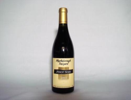 (1) 2002 Martinborough Vineyards Pinot Noir, Martinborough