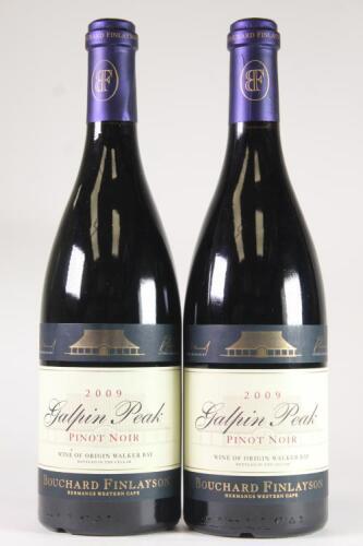 (2) 2009 Bouchard Finlayson Galpin Peak Pinot Noir, Walker Bay South Africa