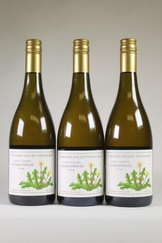 (3) 2009 Pyramid Valley Vineyards Lion's Tooth Chardonnay, Waikari