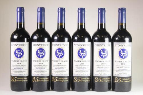 (6) 2010 Stonyridge Larose, Waiheke