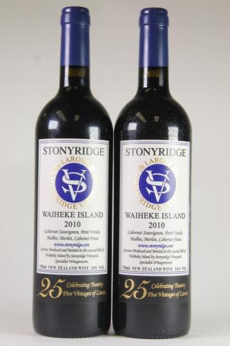(2) 2010 Stonyridge Larose, Waiheke