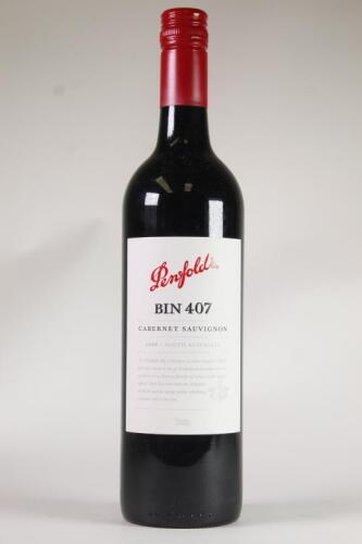 (1) 2009 Penfolds Bin 407 Cabernet Sauvignon, South Australia