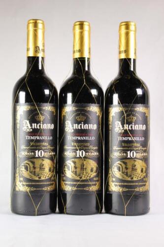 (3) 2004 Anciano Tempranillo 'Aged 10 Years' Gran Reserva, Valdepenas Spain