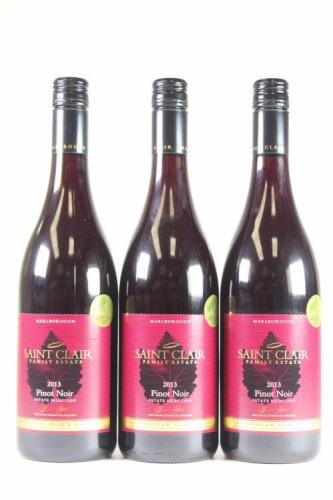 (3) 2013 St Clair Estate Selection Pinot Noir, Marlborough