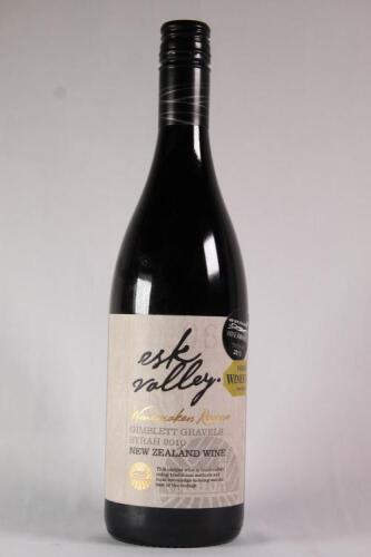 (1) 2010 Esk Valley Winemakers Reserve Syrah, Gimblett Gravels