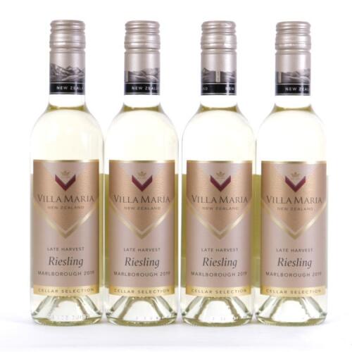 (4) 2019 Villa Maria Cellar Select Late Harvest Riesling 375ml, Marlborough