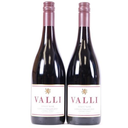 (2) 2010 Valli Pinot Noir, Gibbston