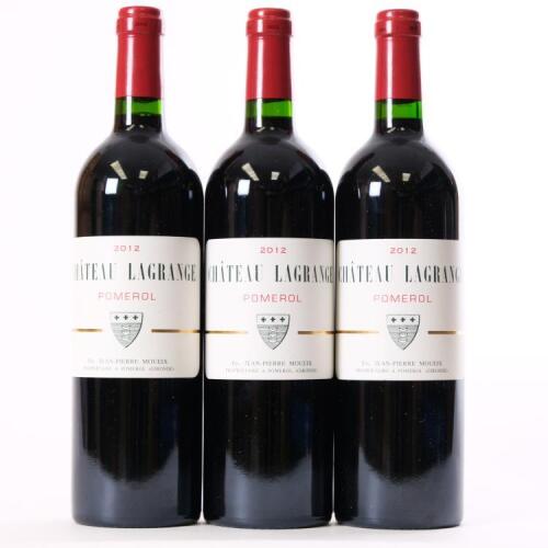 (3) 2012 Chateau Lagrange, Pomerol