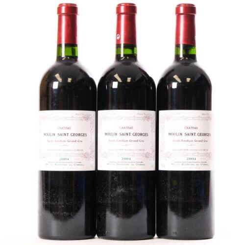 (3) 2004 Chateau Moulin Saint-Georges, St Emilion