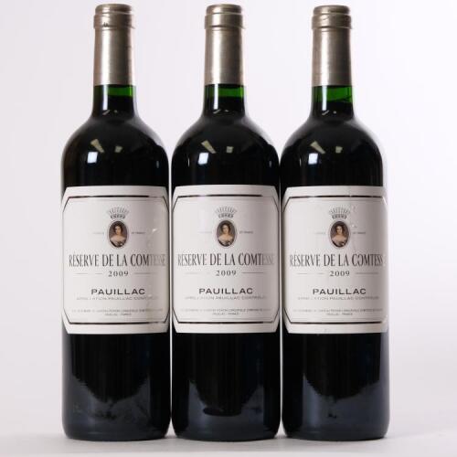 (3) 2009 Chateau Reserve de la Comtesse, Pauillac