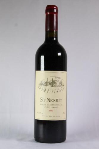 (1) 2005 St Nesbit Merlot/Cabernet Franc/Petit Verdot, Karaka