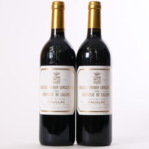 (2) 2002 Chateau Pichon Longueville Comtesse de Lalande 2eme Cru Classe, Pauillac