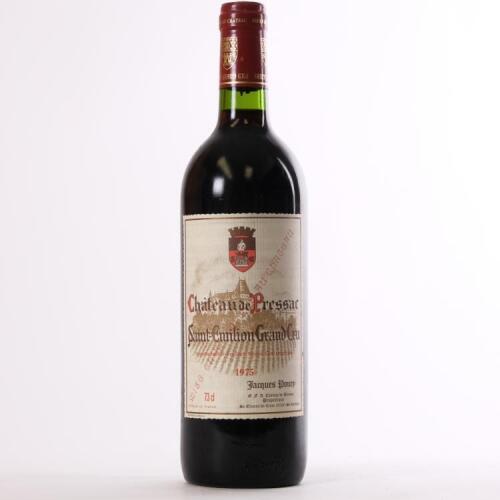 (1) 1975 Chateau de Pressac, St Emilion