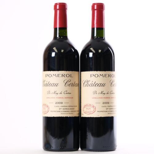 (2) 2009 Chateau Certan De May de Certan, Pomerol