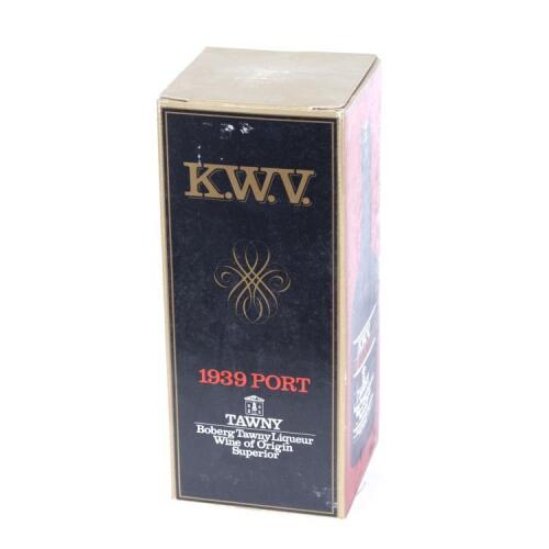 (1) 1939 KWV Boberg Superior Tawny Port, South Africa