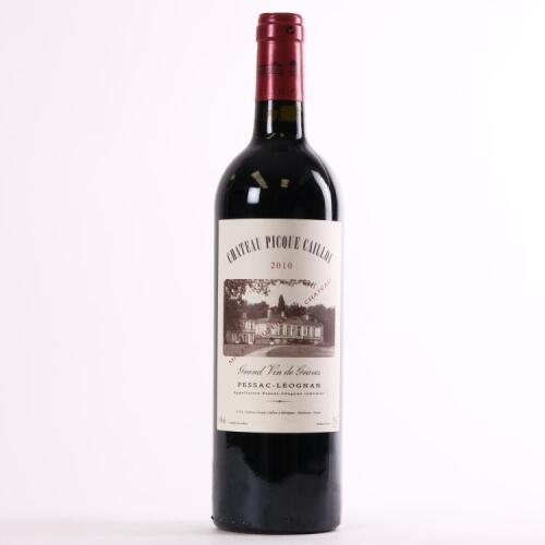 (1) 2010 Chateau Picque Caillou, Pessac-Leognan