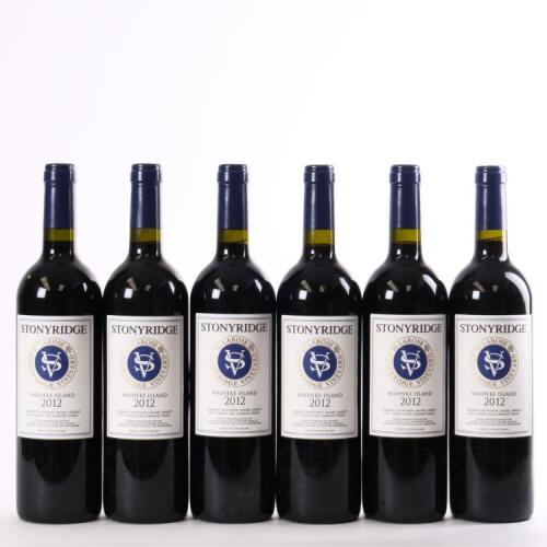 (6) 2012 Stonyridge Vineyard Larose, Waiheke