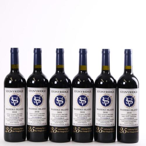 (6) 2010 Stonyridge Vineyard Larose, Waiheke