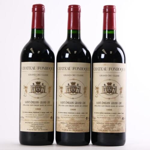 (3) 1998 Chateau Fonroque, St Emilion