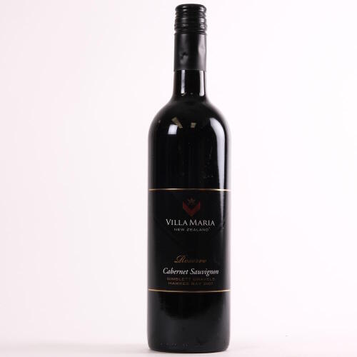 (1) 2007 Villa Maria Reserve Cabernet Sauvignon, Gimblett Gravels