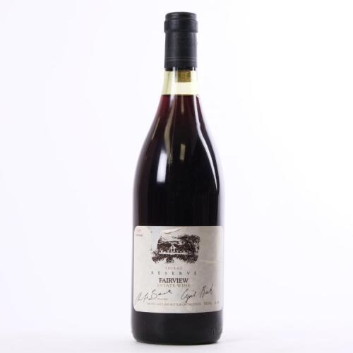 (1) 1989 Fairview Reserve Shiraz, Paarl South Africa