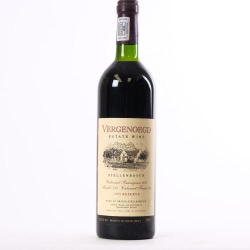 (1) 1995 Vergenoegd Reserve, Stellenbosch South Africa