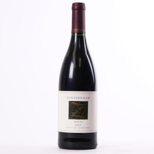 (1) 2003 Zondernaam Shiraz, Western Cape South Africa