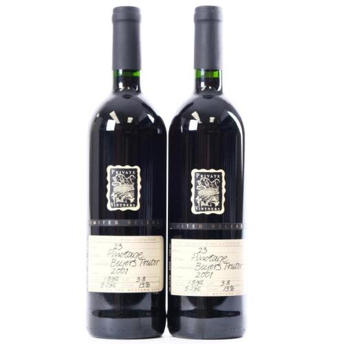 (2) 2001 Private Vintners Beyers Truter Pinotage, Western Cape South Africa