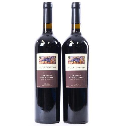(2) 2002 Saxenburg Cabernet Sauvignon, Western Cape South Africa