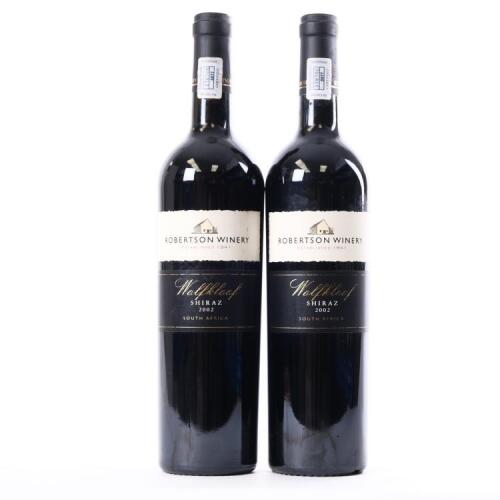 (2) 2002 Robertson Winery Wolfkloof Shiraz, Robertson South Africa