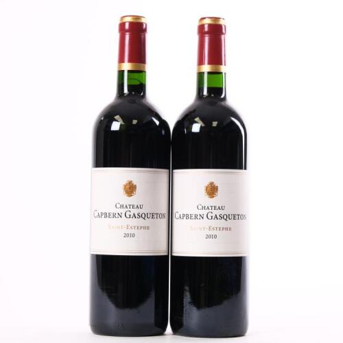 (2) 2010 Chateau Capbern Gasqueton, St Estephe