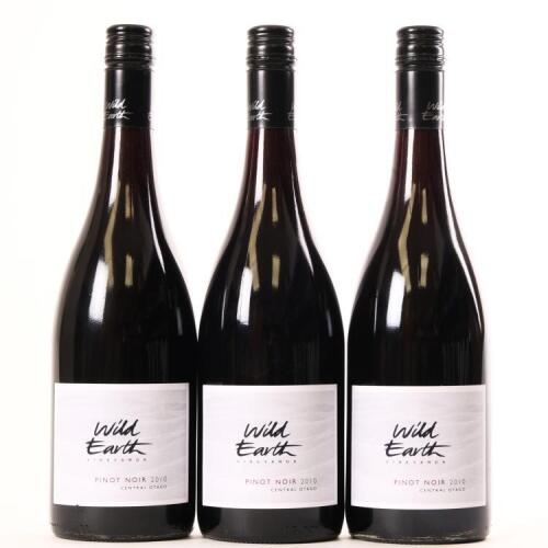 (3) 2010 Wild Earth Pinot Noir, Central Otago