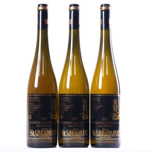(3) 2007 Weingut St Urbans-Hof Piersporter Goldtropfchen Riesling Spatlese, Mosel Saar Ruwer