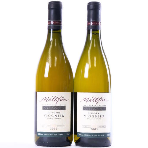 (2) 2003 Millton The Growers Series Briants Vineyard Viognier, Gisborne