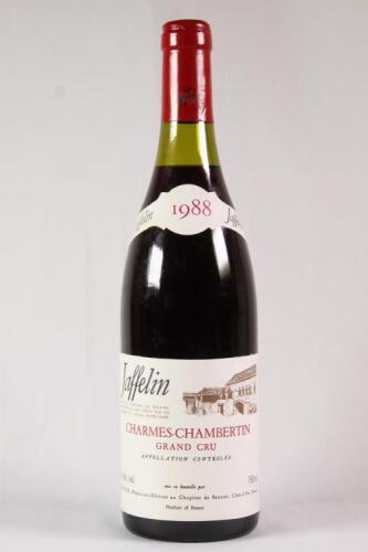 (1) 1988 Jaffelin Charmes Chambertin Grand Cru, Cote de Nuits